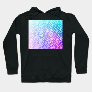 Soft pink purple and blue water pattern Hoodie